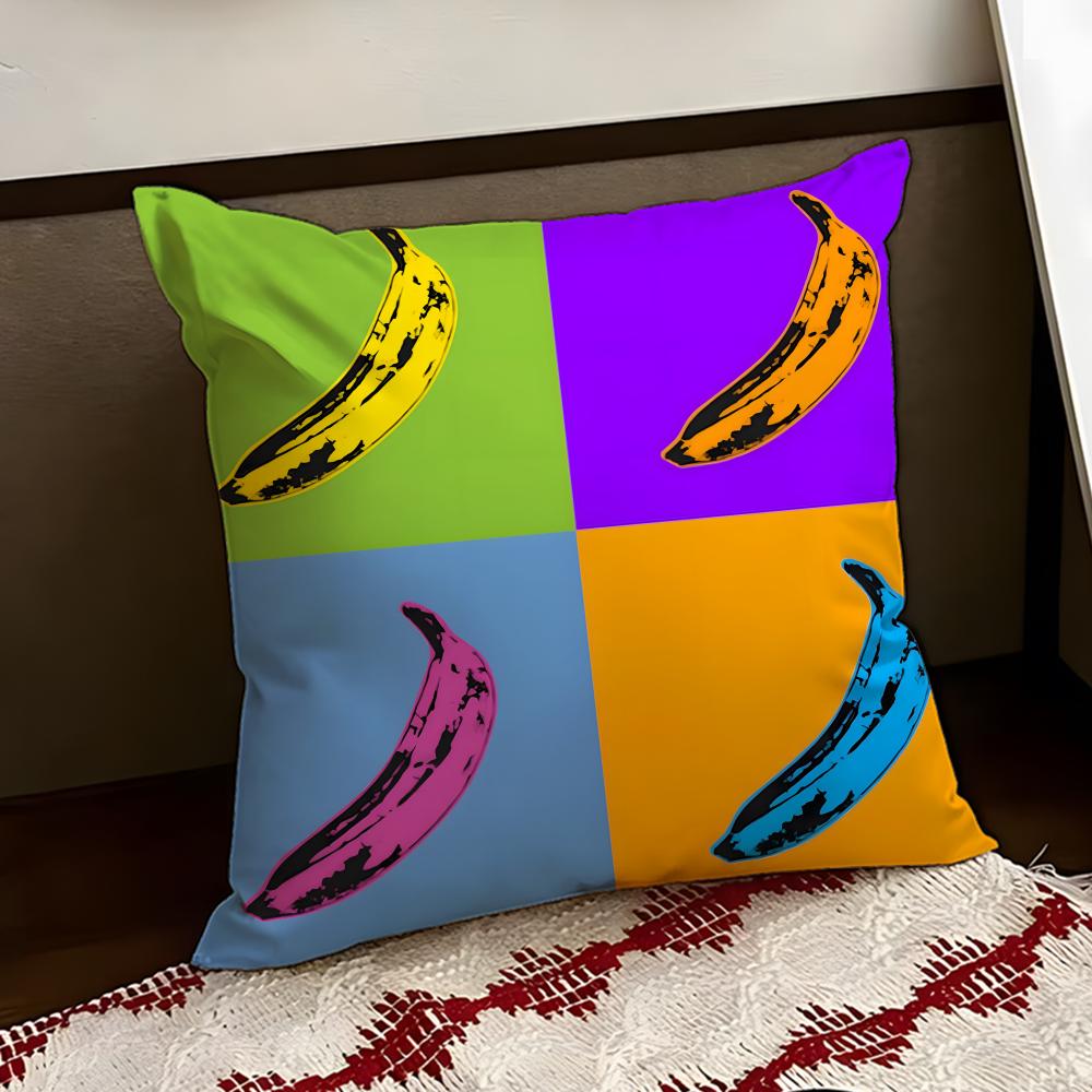 AAndy WWarhol Art Cushion Cover Reversible Soft Durable Pillow Cover Home Car MultiScene Use for Daily Comfort