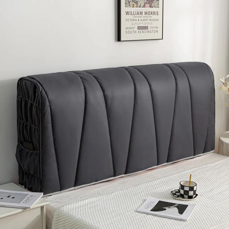 Luxury Technical Cloth Fabric Headboard Cover All-inclusive Thicken Quilting Bed Head Cover Bedside Dust Protector Cover