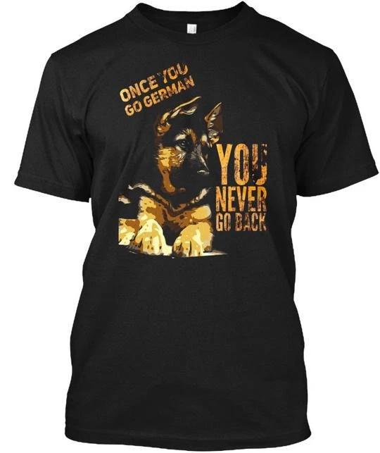 Немецкая овчарка Once You Go Футболка Сделано в США Размер от S до 5XL