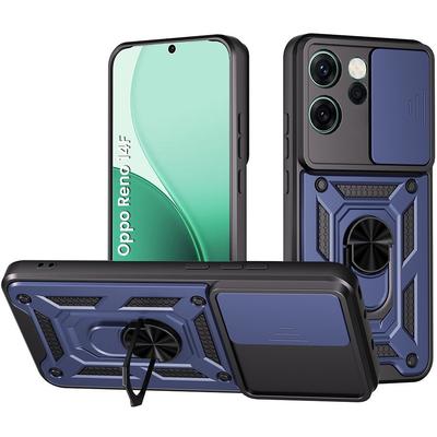 Armored Case for Oppo Reno 14 F / 14 FS, CamShield Slide, Blue