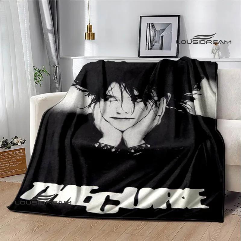 Рок-группа The cure Печатные одеяла Плед для пикника Теплые фланелевые одеяла Мягкое и удобное одеяло постельное белье Подарок на день рождения