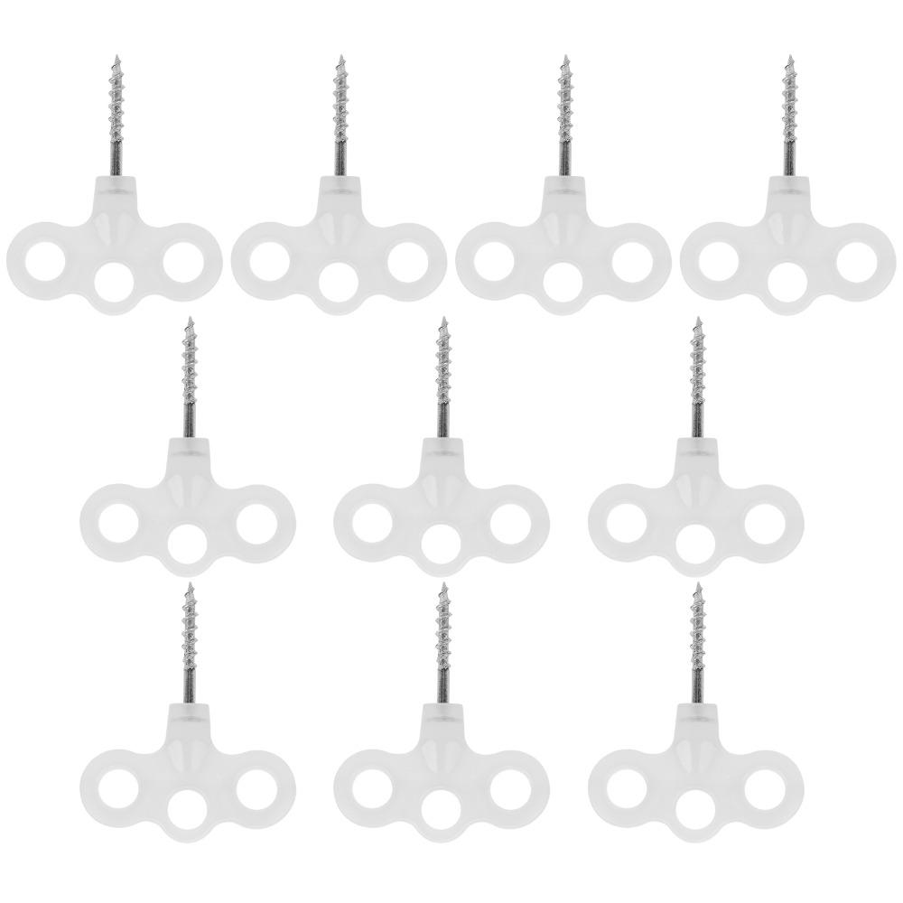 10 Pcs Glowing Tent Pegs Stainless Steel Screw Pegs Durable Ground Pegs Hiking
