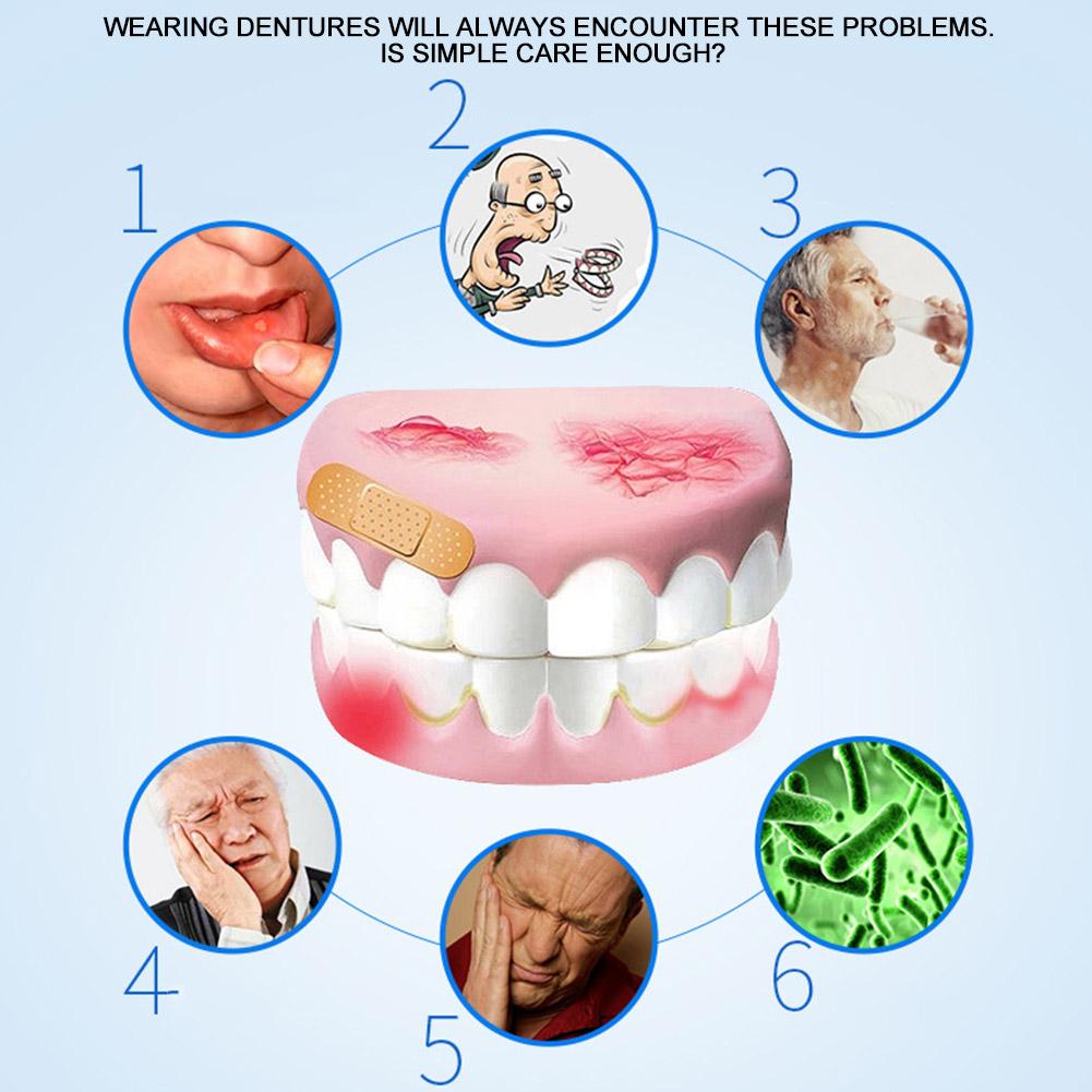Клейкая подушка для зубных протезов, 30 подушечек в упаковке, нижняя, естественная, прочная, мягкая, фиксирующая лента, подушечки, удерживают K7Q0