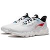 Li Ning Fabric Cushioning Slip Resistant Abrasion Resistant Low top Casual Shoes Men's White AGLS023-3