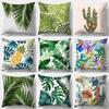 Гостиная Роскошное Искусство Дом Диван Простая Подушка Наволочка Принт Тропических Растений Декоративная Наволочка