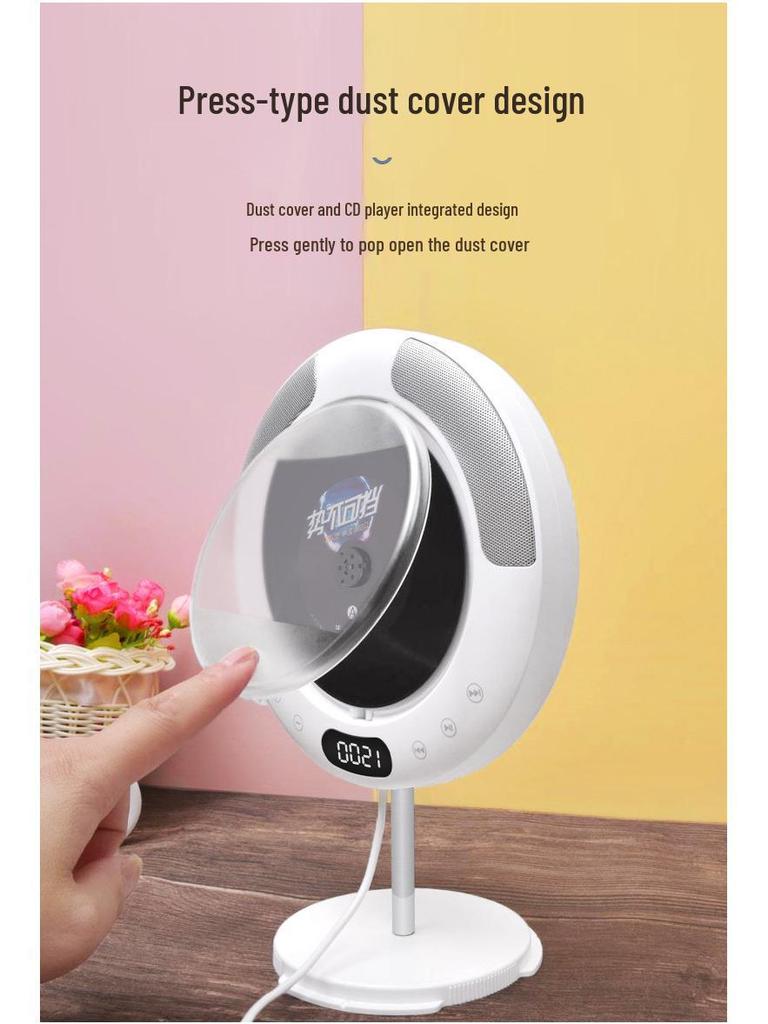 Настенный Bluetooth CD-плеер Kecag с радио и функцией повтора на английском языке