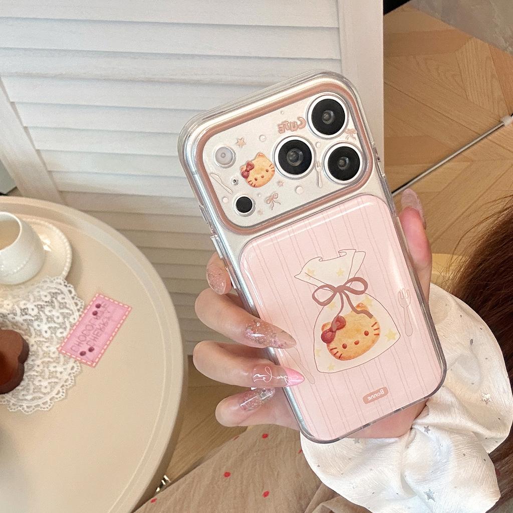 Милый печенье кошка яблоко 17pm чехол для мобильного телефона iphone18 прозрачный 16 Эпоксидный 15 подходит для 14 всесторонний сладкий