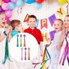 6 шт. Танцующие ритмичные браслеты-ленты, Украшения для гимнастического танца, Радужные танцевальные ленты для танцевальных шоу, Музыкального класса
