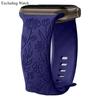 Браслет с гравировкой цветочных узоров для Apple Watch серий 11 10 42 46мм 45-44- 40-38мм Женский ремешок для IWatch Ultra 3/2 49мм 9-8-7-6