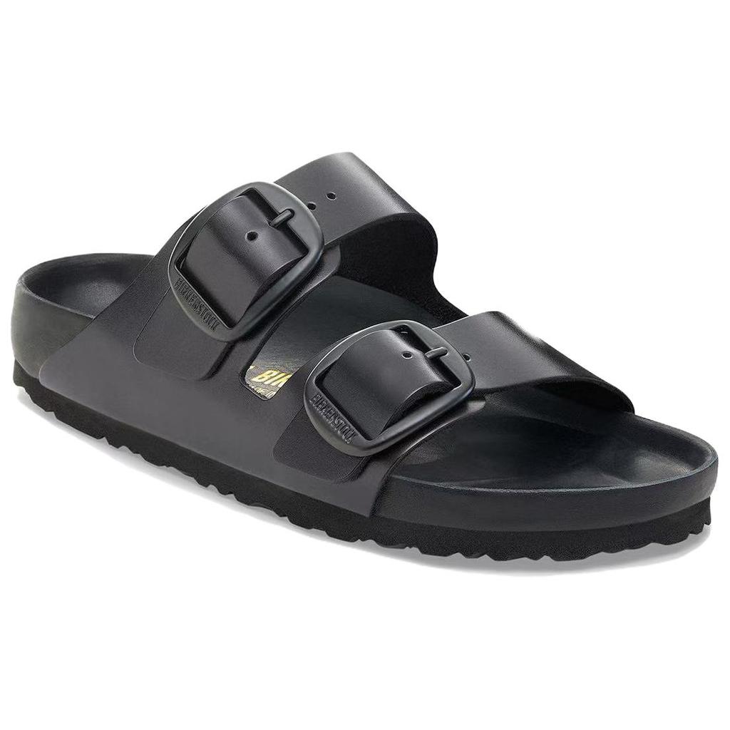 Birkenstock Birkenstock Arizona с большой пряжкой, унисекс, черные, обычные, свободный крой 1030257