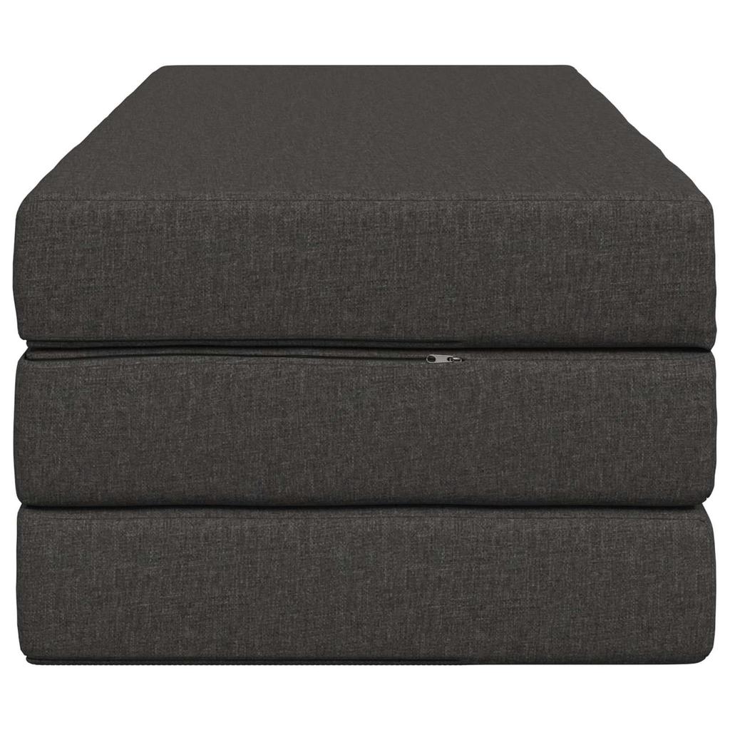 Folding Sofa Bed 120 x 67 x 45 cm Dark Grey