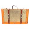 13.46x7.87x4.33in Vintage Suitcase Wooden Trunk Portable Decorative Luggage Suitcase for Home Item