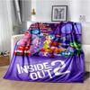 Новое мультяшное одеяло Inside Out Радость Грусть, Мягкое плед-покрывало для дома, спальни, кровати, дивана, пикника, путешествий, Детское