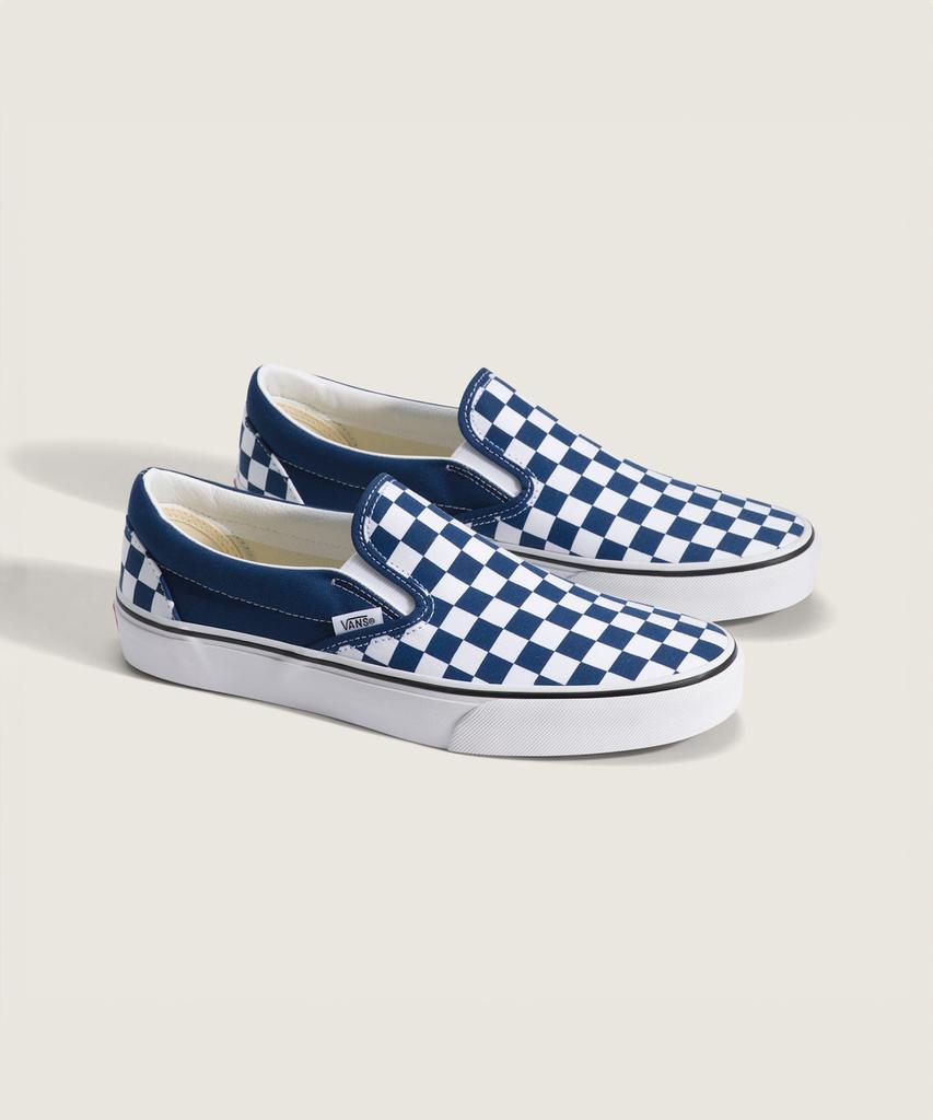 Классические слипоны Vans - (Теория цвета) Шахматная доска Глубокий индиго / Vn000Dahfob1