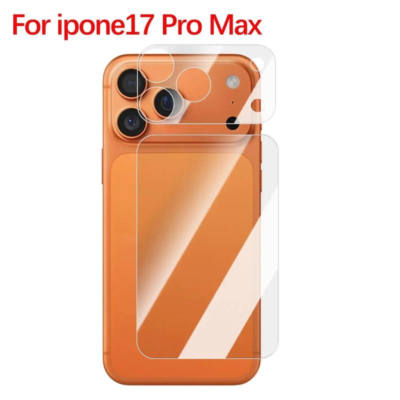1-5Sets 18PM 17PM Protective Films For iPhone 18 17 Pro Max 18Pro Back Screen Protector Soft PET HD Clear Anti Scratch Lens Film