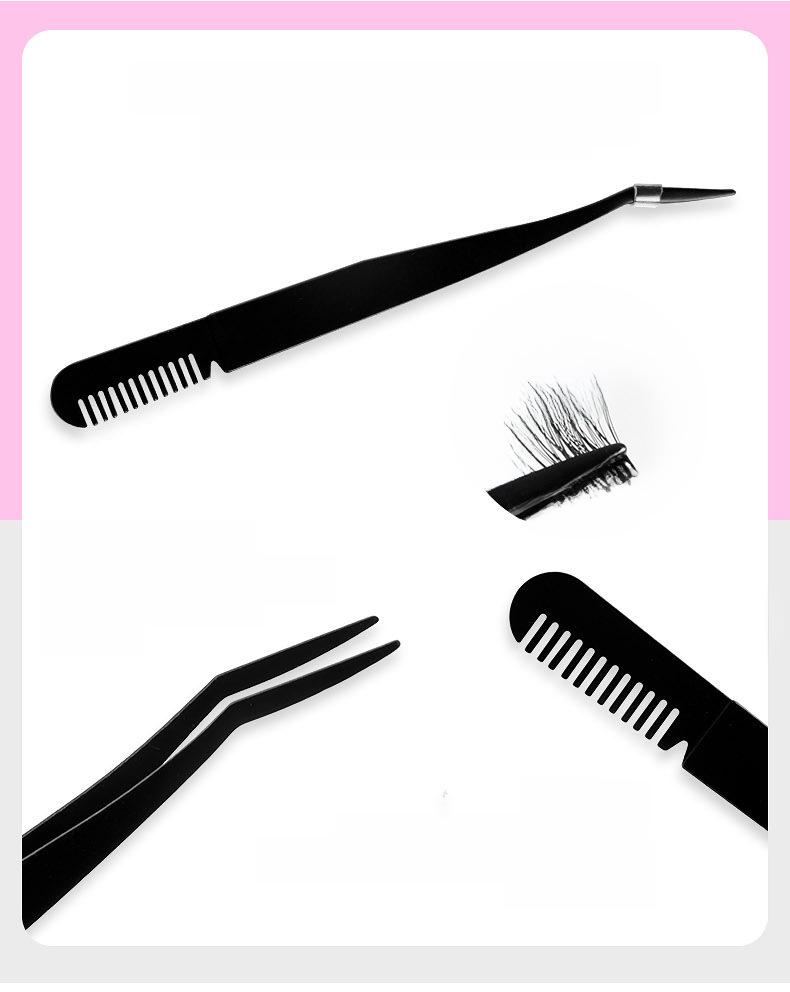 Набор сегментированных накладных ресниц своими руками: 10 рядов смешанных одиночных кластеров