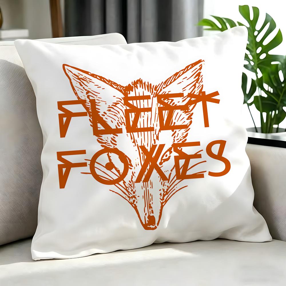 Indie Fleet Foxes Cushion Cover Cushion Cover Set 4Pcs 50X50 45X45 40X40 Pillowcase Decorative Sofa Home Decor