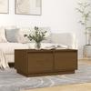 814442 vidaXL Coffee Table Honey Brown 80x50x35 Cm Solid Pine Wood