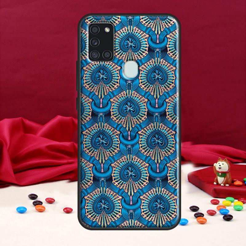 Чехол с принтом из ткани в африканском стиле для Samsung Galaxy A34 A54 A14 A12 A22 A32 A52 A51 A71 A50 A53 A73 A13 Задняя крышка