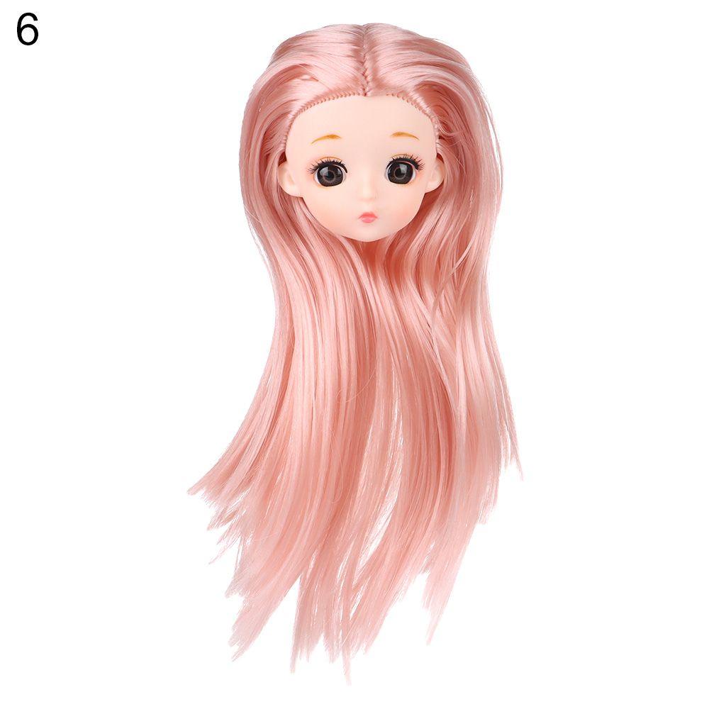 Girl Gift Hairstyles 1/6 BJD Doll Head 16cm Dolls Ancient Doll Accessories DIY Head Wear
