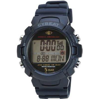 J-AXIS Мужская WRC15-BL (Пламя Солнца) Круглые часы Navy Resin Digital