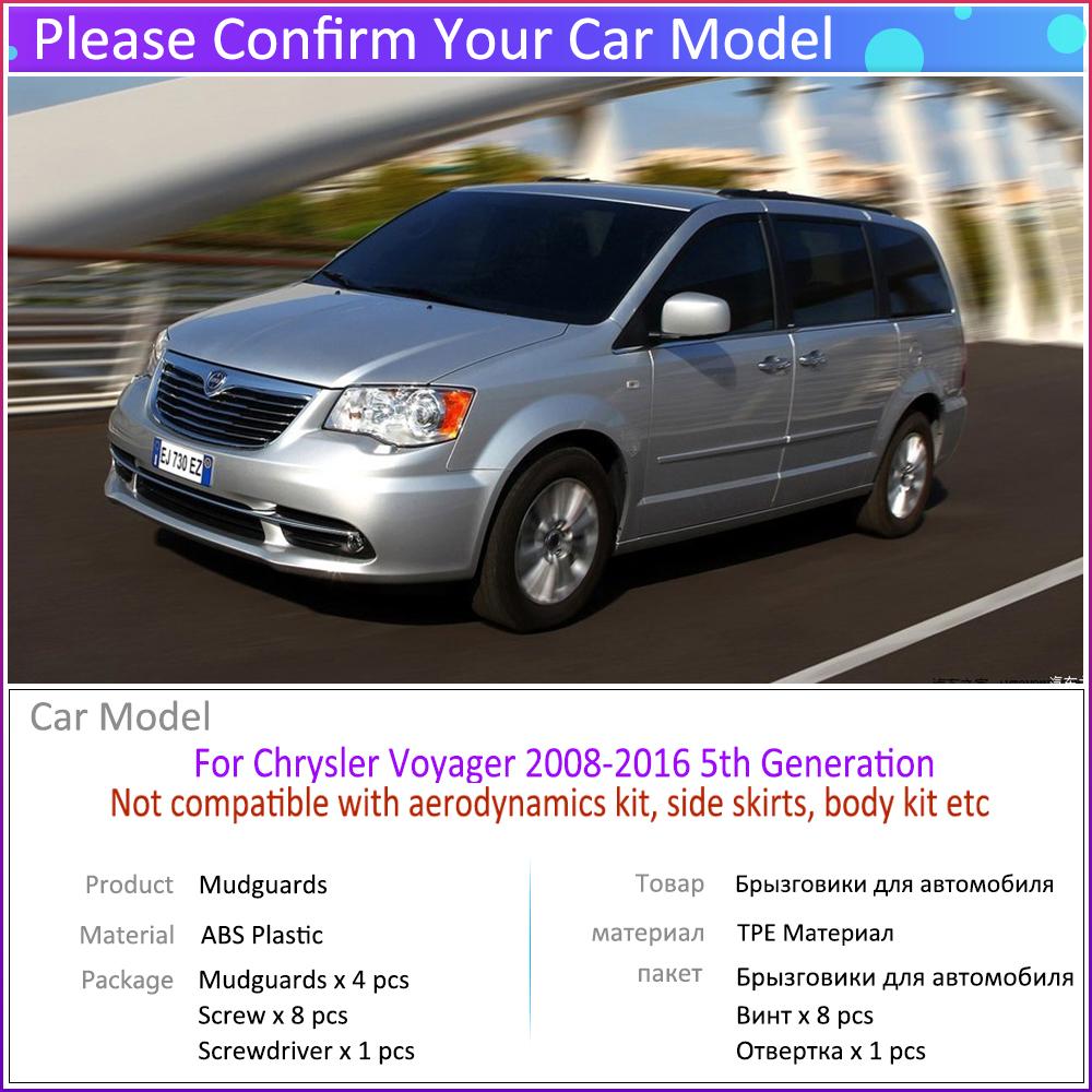 Автомобильные брызговики для Chrysler Voyager 2008 ~ 2016 2009 2010 2011 2012 2013 брызговики Fender брызговики авто