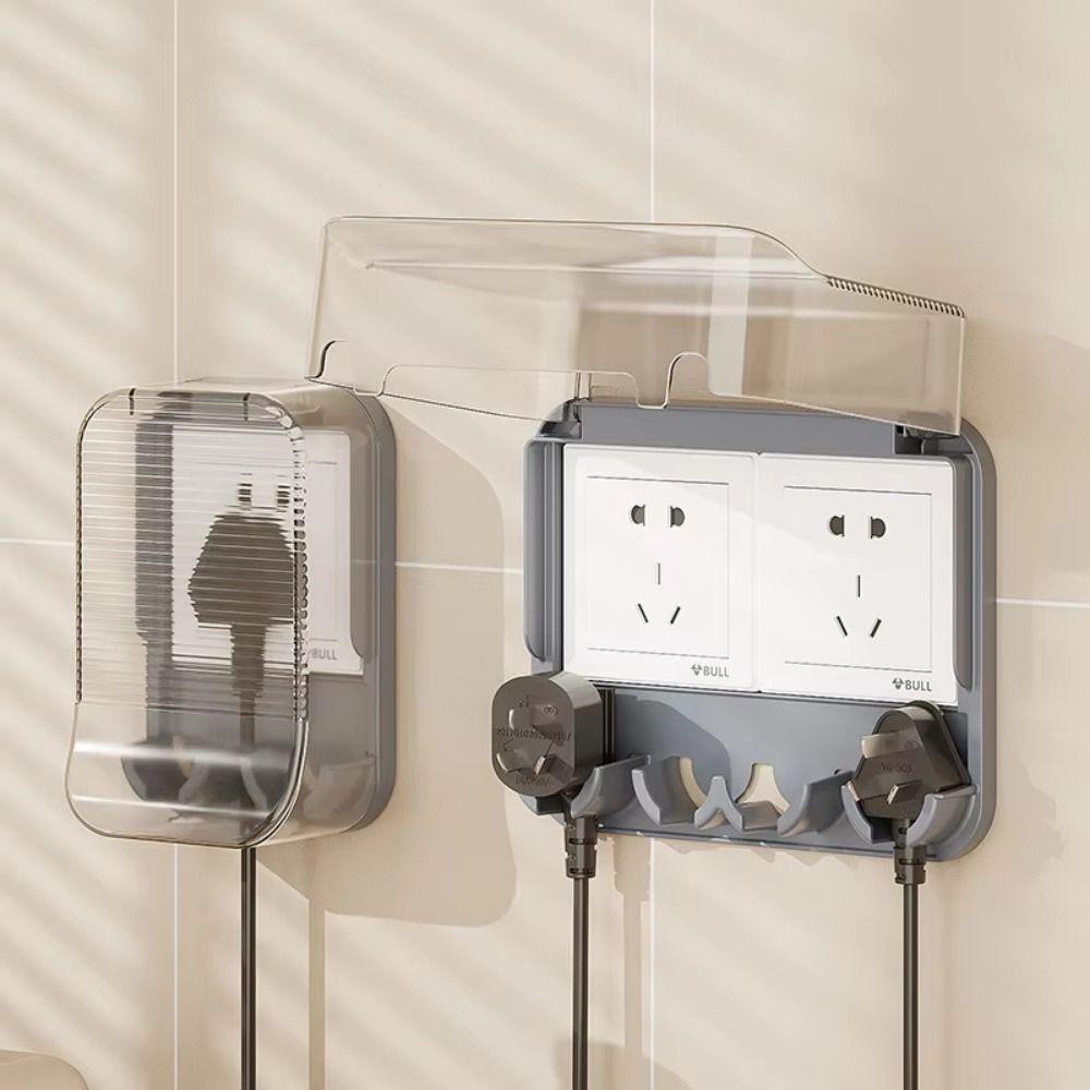 Durable Waterproof Socket Cover Self-Adhesive Socket Plate Guard Outlet Cover Bathroom Switch