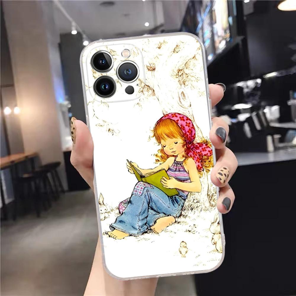 Сара Кей Девочки милый чехол для телефона для iPhone 15 14 11 12 13 Mini Pro XS Max Cover 6 7 8 Plus X XR SE 2020 Funda Shell