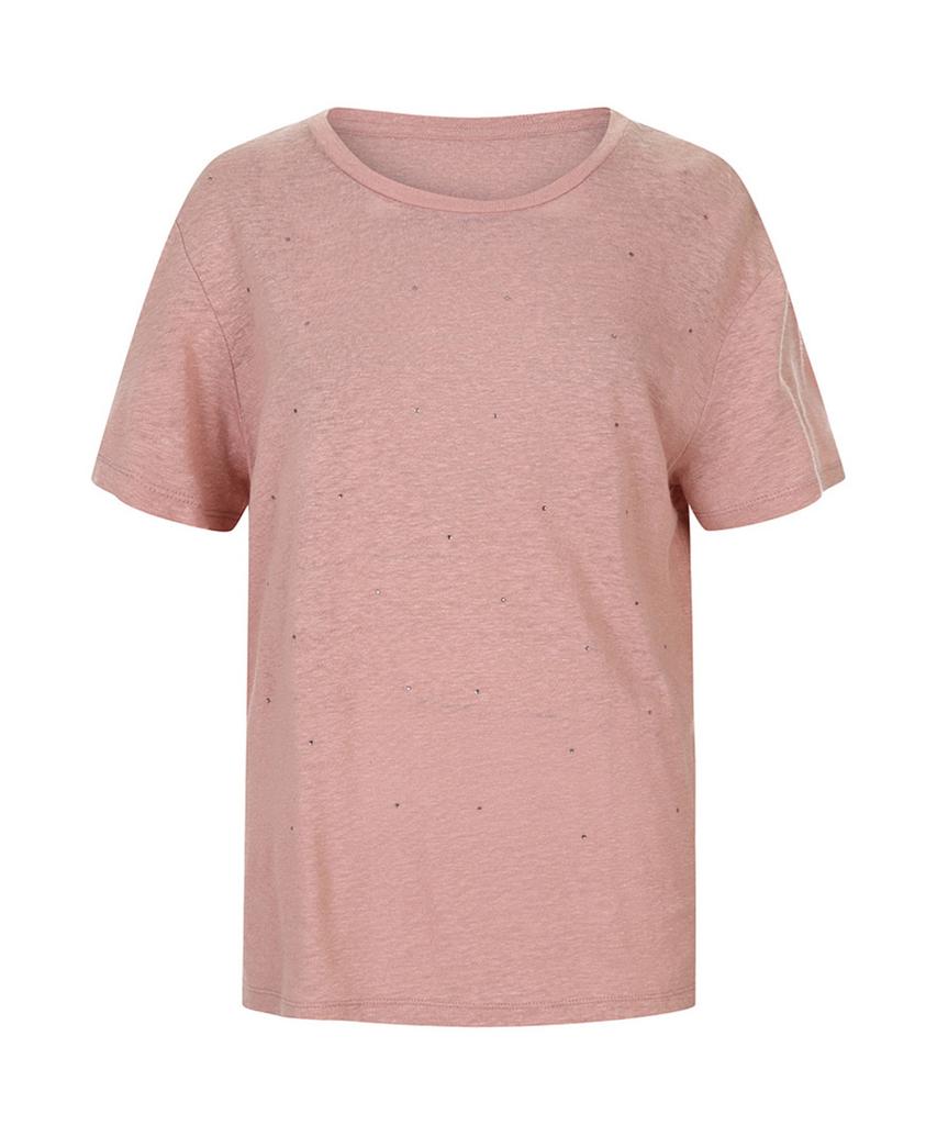 MAREMONTE Hotfix Linen T-Shirt_M244Mts29P0