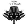 Automatic Umbrella 140cm Super Big Female Male Luxury Business Windproof Umbrellas Rain Reflective Stripe Parasol