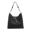 Quilted tote bag with a high-end feel, women's 2025 new model, large-capacity commuter bag, versatile for summer