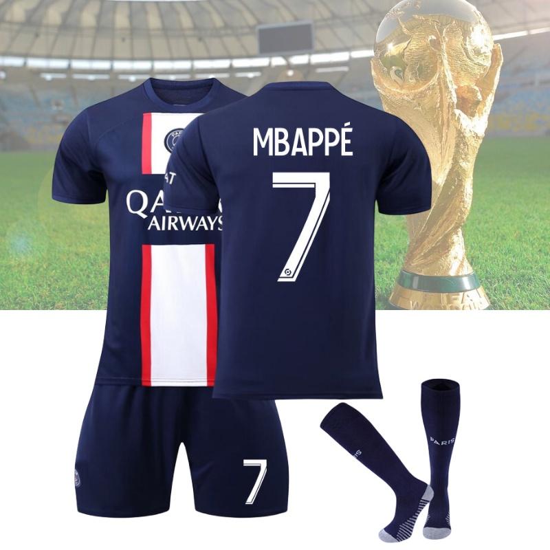 Удобный комплект футбольной формы Paris Saint-Germain для взрослых Месси Мбаппе Неймар
