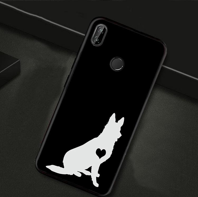 Cartoon German Shepherd Dog For Huawei Nova 12i 11i 12s 8i 7i Y73 Y70 Y90 Y60 Y72 Y61 Y91 9 10 SE P30 Pro P40 Lite Case
