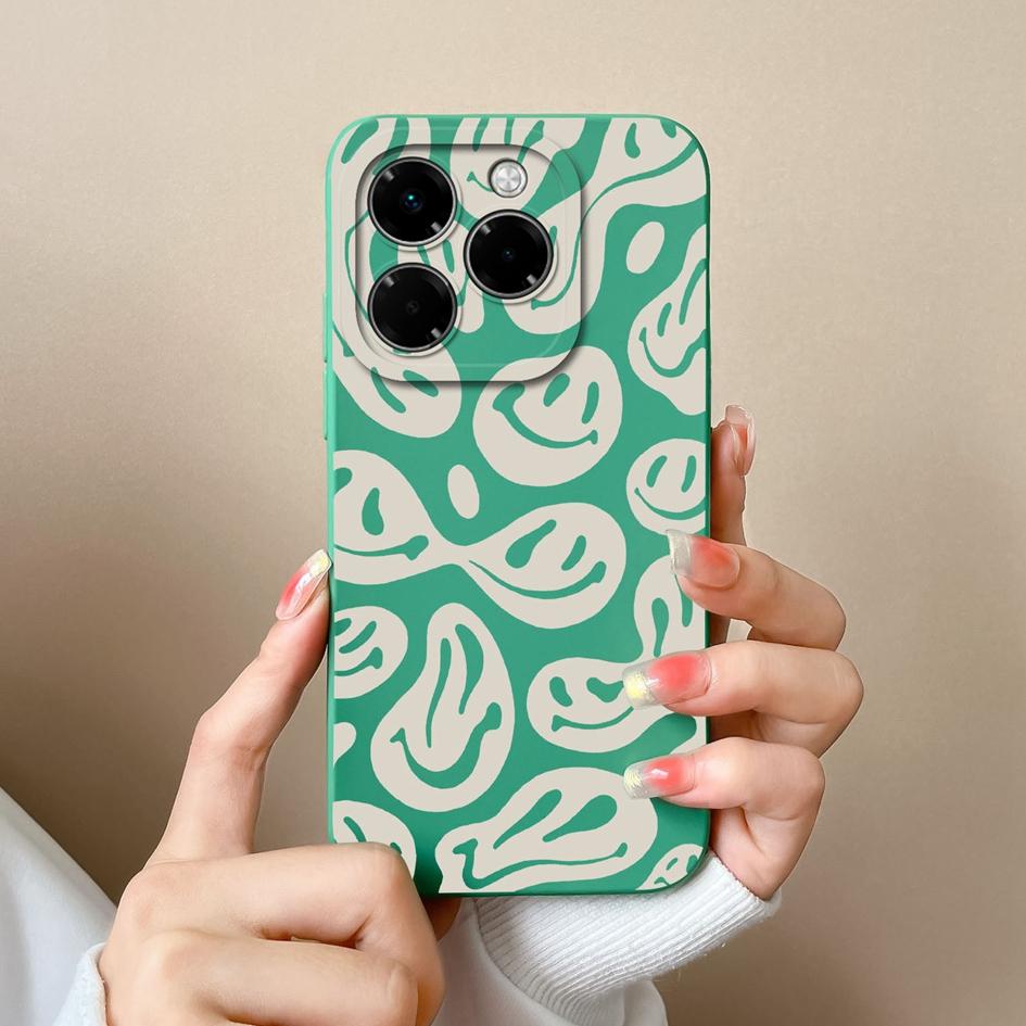 Чехол для Infinix Zero 40 Smart 9 Hot 50 50i 50Pro Plus Note 40X 5G 4G модный эстетичный стиль мягкий жидкий тонкий силиконовый премиум защита для Infinix