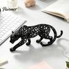 Реалистичный Декор для Стола 3D Печатная Полая Статуэтка Леопарда, Фигурка Скульптура Гепарда, Креативный Животный Офисный Аксессуар Настольное Украшение для Дома