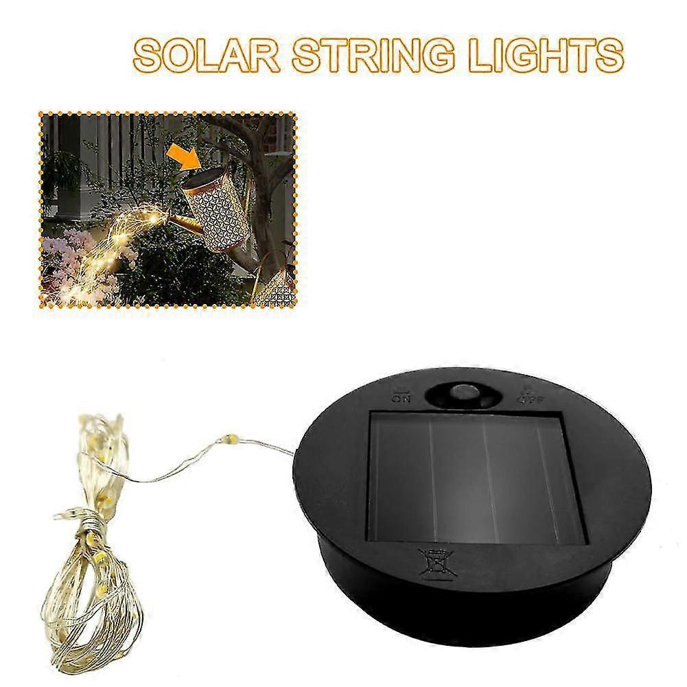 Replacement top for solar watering can with lights