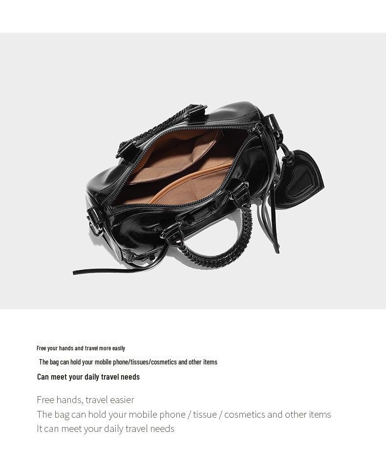 Новая сумка для мотоцикла Rivet Dark: Стильная вместительная сумка-тоут через плечо для модных женщин