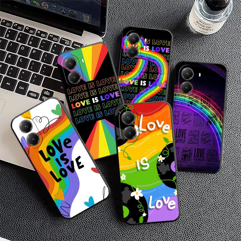 LGBT Rainbow Love Is Love Soft Phone Case for Xiaomi Poco X5 X6 X7 X8 Pro Max X3 F7 F8 Ultra M8 M7 M6 M5 Redmi 15 15C 14C 13C 12