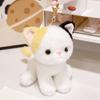 Sitting Cat Cat Plush Keychain Realistic Kitten Shape Cat Bag Charm  Backpack Accessories