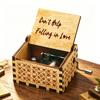 Wooden Hand Cranked Music Box You Are My Sunshine Can't Help Falling in Love Valentine's Day To Christmas Birthday Gift 3