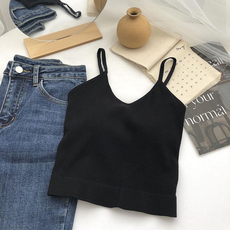 Полосатый красивый топ-майка с открытой спиной, со встроенными чашечками, в корейском стиле, для горячей девушки, для ношения как нижнее белье и как верхняя одежда, топ-бандо, базовый слой