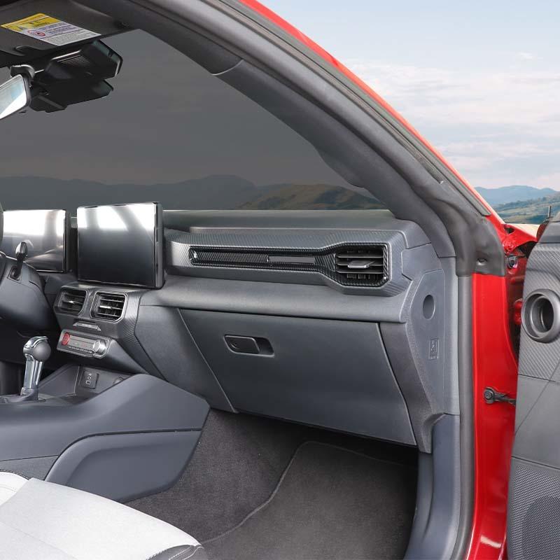 ABS Center Console Air Conditioning Vent Decoration Protective Cover Sticker Fit For Ford Mustang 2024 Up Car Interior Accessories