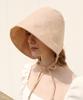 Шляпа-чепчик Elkebeullum Blossom Linen Пастельно-розового цвета