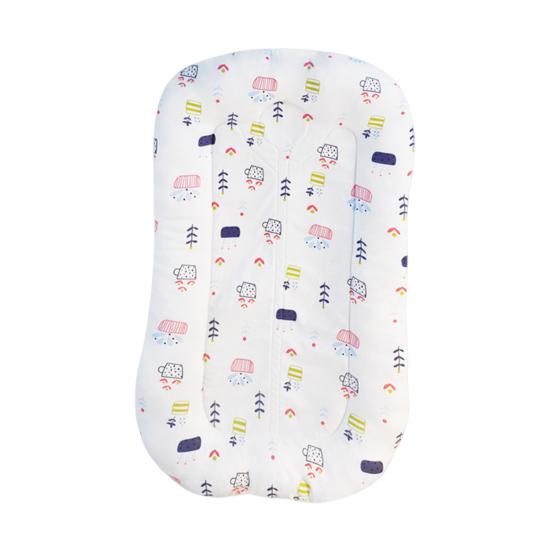 Детский шезлонг для новорожденных с отстегивающимся моющимся чехлом, дышащая подушка для отдыха младенца для времени на животике, для использования в кроватке, на диване