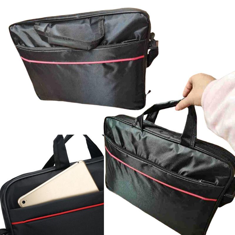 1 шт. 15,6-дюймовая сумка-мессенджер для ноутбука на плечо, сумка-тоут на молнии, деловая портативная нейлоновая сумка для компьютера, простой стиль