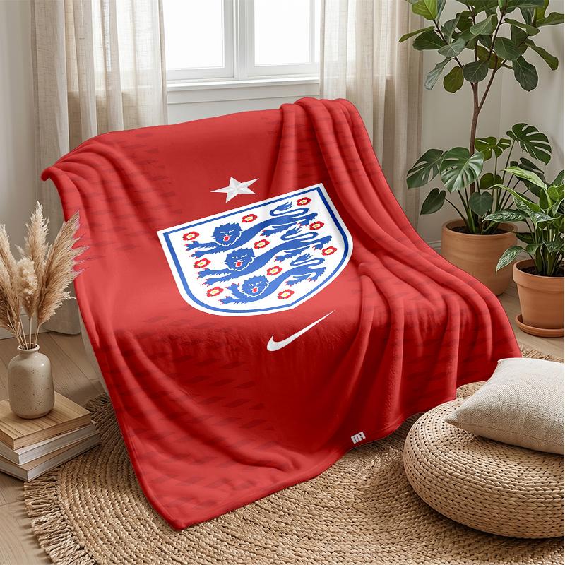 England national football team Theme blanket Soft Flannel Blanket Plush Throw Blanket Cozy Sofa Bed Blanket for Home Decor