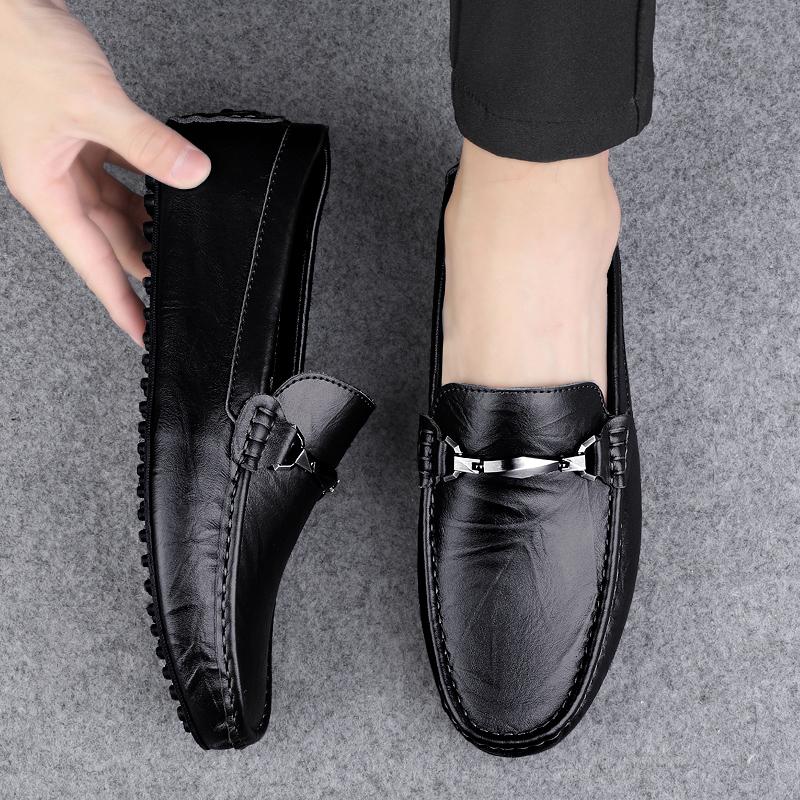 Модные элегантные мужские туфли-лоферы, универсальная обувь для вождения, мужские удобные мокасины из натуральной кожи, классические туфли для свадебной вечеринки