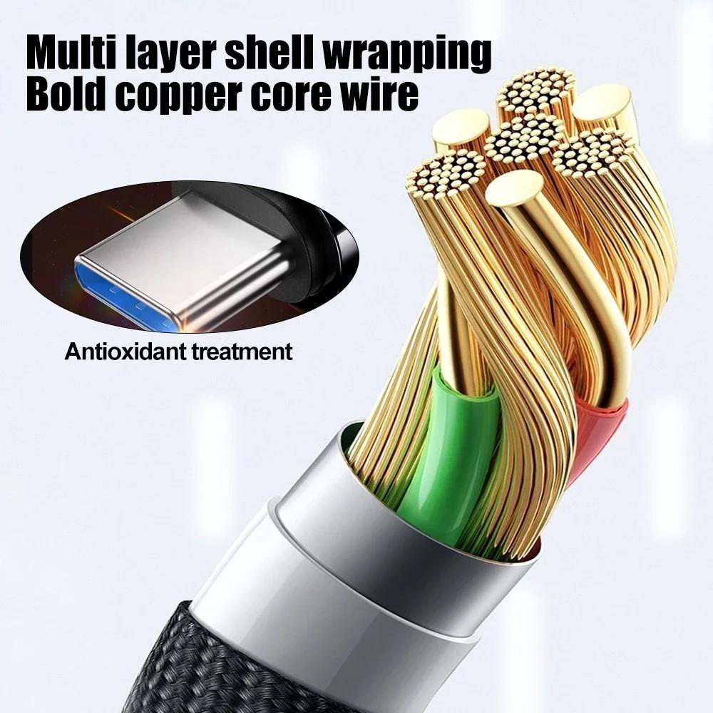 120 Вт 10 А кабель USB Type C для быстрой зарядки для Xiaomi Redmi Note 14 кабель для быстрой зарядки для Samsung Huawei Honor Oneplus POCO OPPO