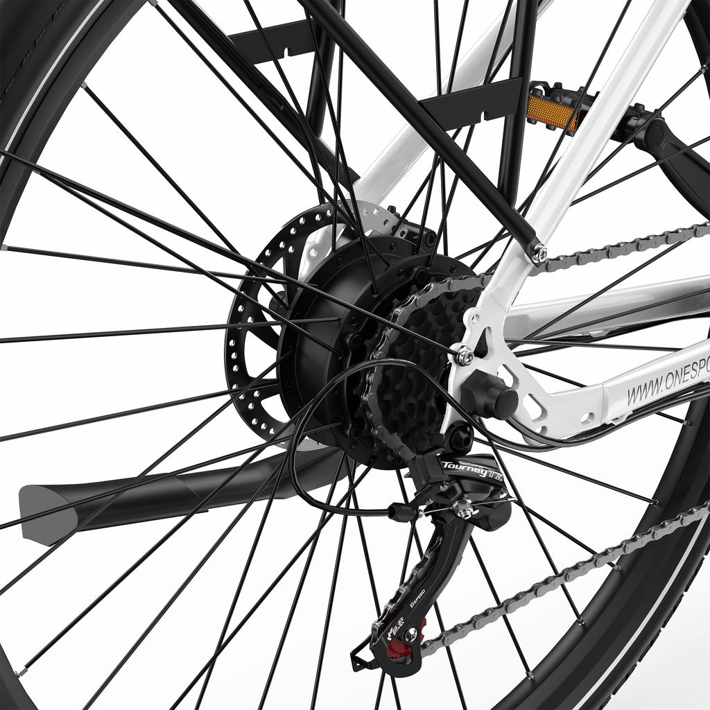 Onesport OT12 27.5 Electric bike Peak 250W36V13AH city Electric bike lights and rear lights