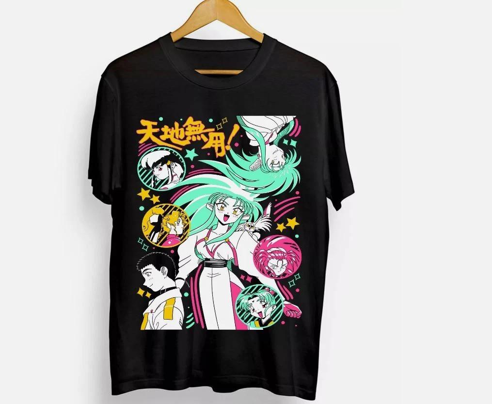Anime Tenchi Muyou In Love Girl Black Unisex T-shirt
